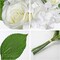 2-Pack Artificial Cemetery Grave Flower Bouquets – Hydrangea & Rose Silk Floral Arrangements for Cemetery, Memorials, Weddings, Home & Office Decor, White